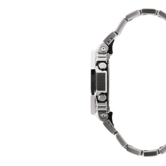 Men's Casio G-Shock Hybrid Watch with Grey Dial and Stainless Steel Bracelet (Model: Gm2110D-8A)