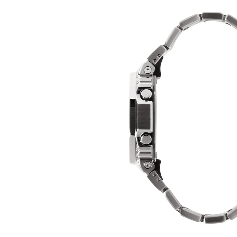 Main Image 3 of Men's Casio G-Shock Hybrid Watch with Grey Dial and Stainless Steel Bracelet (Model: GM2110D-8A)