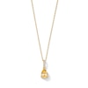 Thumbnail Image 1 of Pear-Shaped Citrine and Lab-Grown Diamond-Accent Pendant in 10K Gold