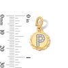 Thumbnail Image 3 of 1/15 CT. T.W. Pavé Lab-Grown Diamond Initial “P” Star Frame Necklace Charm in 10K Gold (F/VS2)