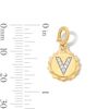 Thumbnail Image 3 of 1/20 CT. T.W. Pavé Lab-Grown Diamond Initial “V” Star Frame Necklace Charm in 10K Gold (F/VS2)