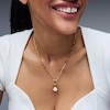 Thumbnail Image 2 of 1/15 CT. T.W. Pavé Certified Lab-Grown Diamond Initial “Z” Star Frame Necklace Charm in 10K Gold (F/VS2)