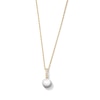 Thumbnail Image 1 of 6.0mm Freshwater Cultured Pearl and Lab-Grown Diamond-Accent Pendant in 10K Gold