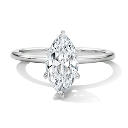 1-3/4 CT. T.W. Marquise-Cut Certified Lab-Grown Diamond Hidden Frame Engagement Ring in 14K White Gold (F/VS2)