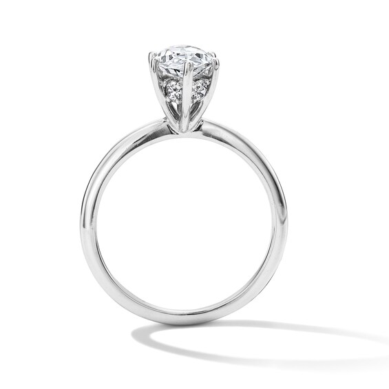 1-3/4 CT. T.w. Marquise-Cut Certified Lab-Grown Diamond Hidden Frame Engagement Ring in 14K White Gold (F/Vs2)