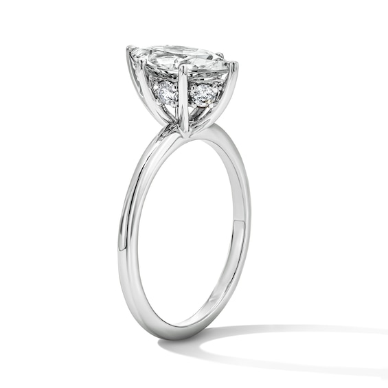 1-3/4 CT. T.w. Marquise-Cut Certified Lab-Grown Diamond Hidden Frame Engagement Ring in 14K White Gold (F/Vs2)