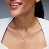 Thumbnail Image 2 of 1/15 CT. T.W. Pavé Lab-Grown Diamond Initial “H” Star Frame Necklace Charm in 10K Gold (F/VS2)