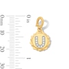 Thumbnail Image 3 of 1/15 CT. T.W. Pavé Lab-Grown Diamond Initial “U” Star Frame Necklace Charm in 10K Gold (F/VS2)