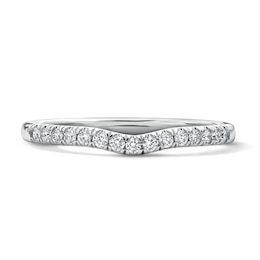 1/5 CT. T.W. Lab-Grown Diamond Contour Ring in 14K White Gold (F/VS2)