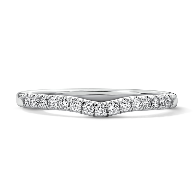 Main Image 1 of 1/5 CT. T.W. Lab-Grown Diamond Contour Ring in 14K White Gold (F/VS2)