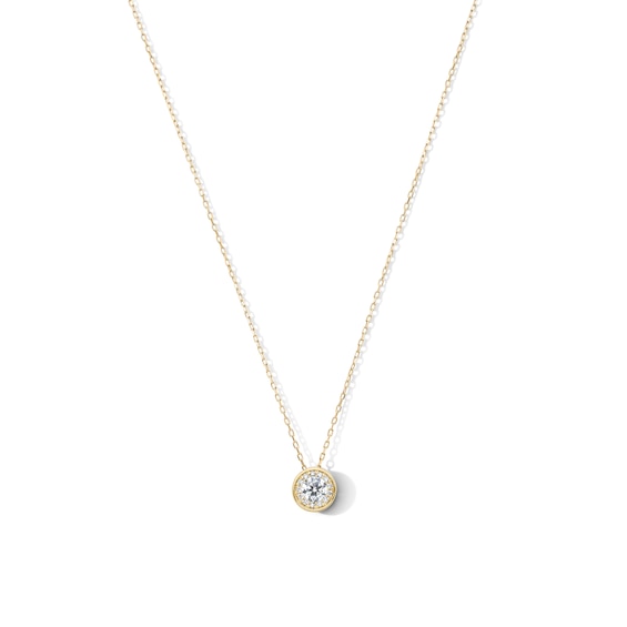 1 CT. T.w. Certified Lab-Grown Diamond Frame Pendant in 10K Gold (F/Si2)