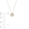 Thumbnail Image 2 of 1 CT. T.W. Certified Lab-Grown Diamond Frame Pendant in 10K Gold (F/SI2)