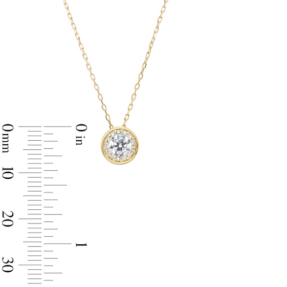 1 CT. T.w. Certified Lab-Grown Diamond Frame Pendant in 10K Gold (F/Si2)
