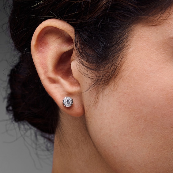 5/8 CT. T.w. Certified Lab-Grown Diamond Frame Stud Earrings in 10K White Gold (F/Si2)