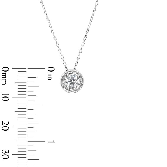 1 CT. T.w. Certified Lab-Grown Diamond Frame Pendant in 10K White Gold (F/Si2)
