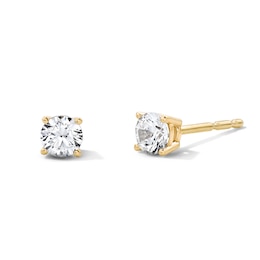 3/8 CT. T.W. Diamond Solitaire Stud Earrings in 10K Gold (I/I2)