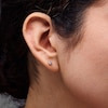 Thumbnail Image 2 of 3/8 CT. T.W. Diamond Solitaire Stud Earrings in 10K Gold (I/I2)