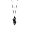 Thumbnail Image 1 of Enchanted Disney Villains Ursula Onyx and Amethyst Tentacle Pendant in Sterling Silver with Black Rhodium Plate - 19"
