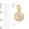 Thumbnail Image 3 of 1/10 CT. T.W. Lab-Grown Diamond Pavé Capricorn Beaded Frame Necklace Charm in 10K Gold (F/VS2)