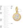Thumbnail Image 3 of 1/8 CT. T.W. Lab-Grown Diamond Pavé Cancer Beaded Frame Necklace Charm in 10K Gold (F/VS2)