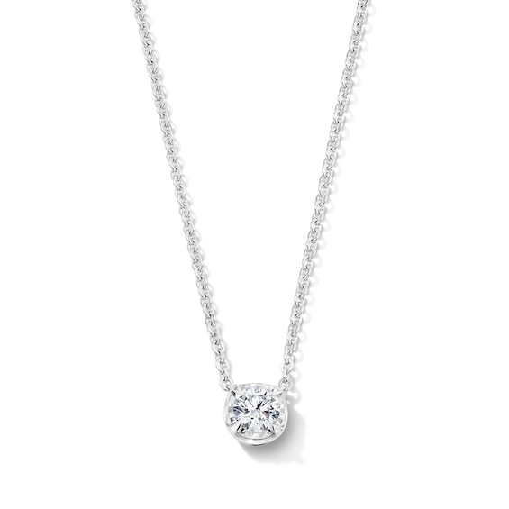 1/2 CT. T.w. Certified Lab-Grown Diamond Solitaire Necklace in Sterling Silver (F/Vs2) - 19"