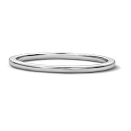1.0mm Classic Wedding Band in 10K White Gold
