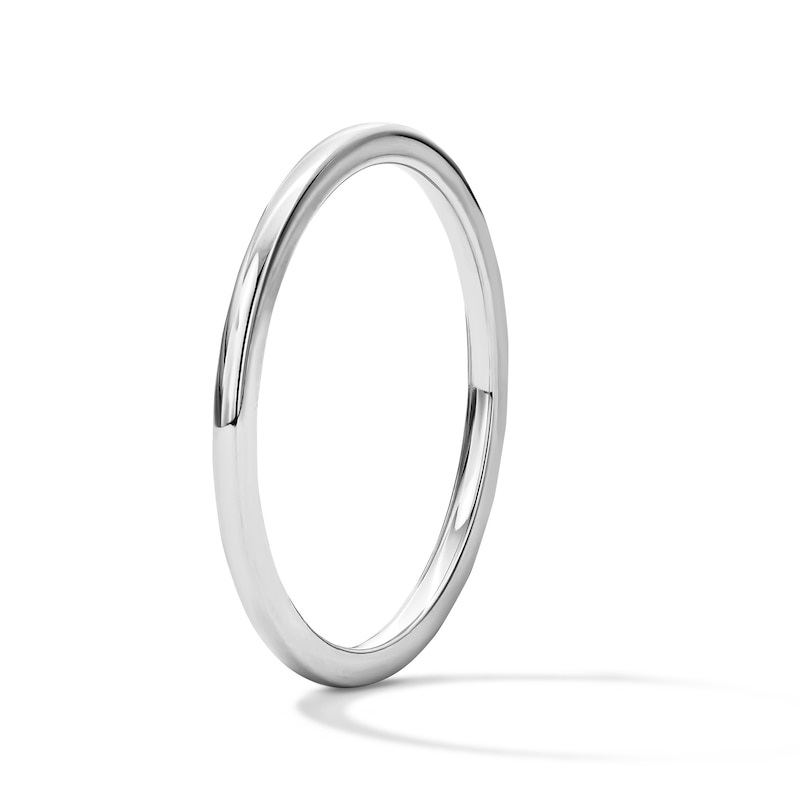 Main Image 4 of 1.0mm Classic Wedding Band in 10K White Gold
