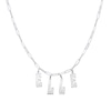 Thumbnail Image 2 of Sterling Silver Name Cutout Paper Clip Chain – 16″