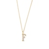 Thumbnail Image 1 of 1/20 CT. T.W. Lab-Grown Diamond Letter “F” Initial Pendant in 10K Gold (F/VS2)