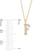 Thumbnail Image 5 of 1/20 CT. T.W. Lab-Grown Diamond Letter “F” Initial Pendant in 10K Gold (F/VS2)