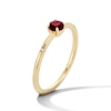 Thumbnail Image 4 of Garnet and Lab-Grown Diamond-Accent Stackable Ring in 10K Gold (F/VS2)