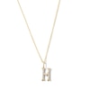 Thumbnail Image 1 of 1/15 CT. T.W. Lab-Grown Diamond Letter “H” Initial Pendant in 10K Gold (F/VS2)