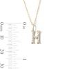 Thumbnail Image 5 of 1/15 CT. T.W. Lab-Grown Diamond Letter “H” Initial Pendant in 10K Gold (F/VS2)