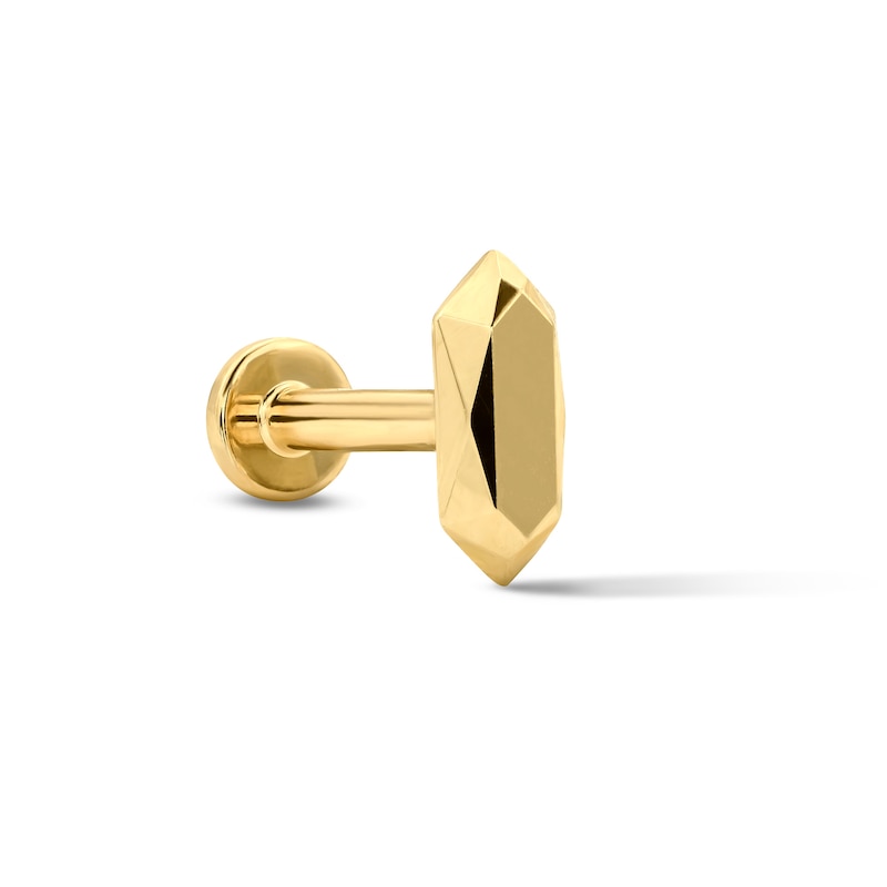 Main Image 1 of Faceted Single Cartilage Stud Earring in 14K Gold
