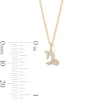 Thumbnail Image 5 of 0.9mm 1/20 CT.T.W. Lab-Grown Diamond Zodiac Necklace in 10K Yellow Gold (F/VS2)