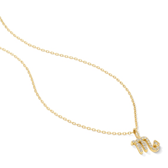 1/15 CT. T.w. Lab-Grown Diamond Zodiac Scorpio Pendant in 10K Gold (F/Vs2)