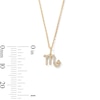 Thumbnail Image 5 of 1/15 CT. T.W. Lab-Grown Diamond Zodiac Scorpio Pendant in 10K Gold (F/VS2)