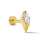 Thumbnail Image 1 of 1/15 CT. T.W. Marquise-Cut Lab-Grown Diamond Single Cartilage Stud Earring in 14K Gold (F/VS2)