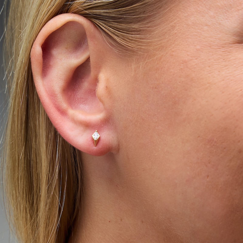 Main Image 2 of 1/15 CT. T.W. Marquise-Cut Lab-Grown Diamond Single Cartilage Stud Earring in 14K Gold (F/VS2)