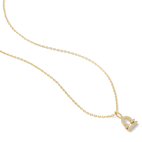 1/15 CT. T.w. Lab-Grown Diamond Zodiac Libra Pendant in 10K Gold (F/Vs2)