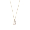 Thumbnail Image 1 of 1/15 CT. T.W. Lab-Grown Diamond Letter “D” Initial Pendant in 10K Gold (F/VS2)