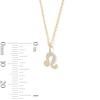 Thumbnail Image 5 of 1/15 CT. T.W. Lab-Grown Diamond Zodiac Leo Pendant in 10K Gold (F/VS2)