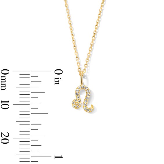 1/15 CT. T.w. Lab-Grown Diamond Zodiac Leo Pendant in 10K Gold (F/Vs2)