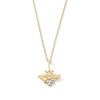 Thumbnail Image 1 of Lab-Grown Diamond-Accent Bee Pendant in 10K Gold