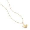 Thumbnail Image 4 of Lab-Grown Diamond-Accent Bee Pendant in 10K Gold
