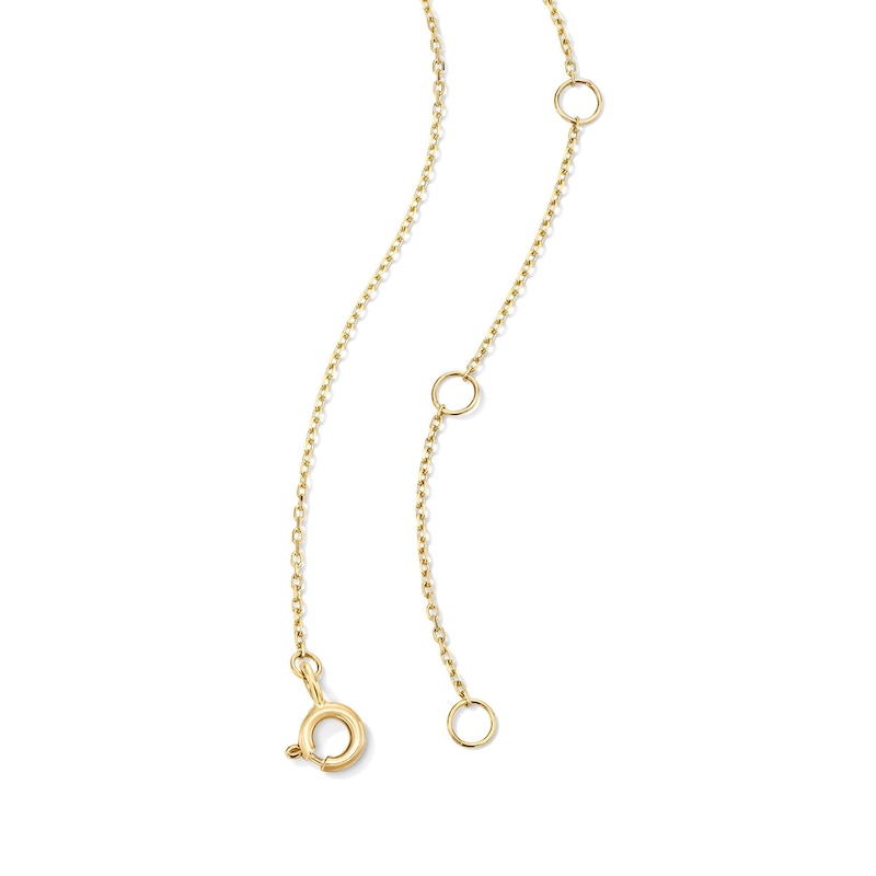 Main Image 5 of Lab-Grown Diamond-Accent Bee Pendant in 10K Gold