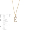 Thumbnail Image 5 of 1/20 CT. T.W. Lab-Grown Diamond Letter “E” Initial Pendant in 10K Gold (F/VS2)