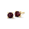 Thumbnail Image 1 of Garnet Solitaire Stud Earrings in 10K Gold