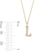 Thumbnail Image 5 of 1/20 CT. T.W. Lab-Grown Diamond Letter “L” Initial Pendant in 10K Gold (F/VS2)