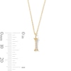 Thumbnail Image 5 of Lab-Grown Diamond-Accent Letter “I” Initial Pendant in 10K Gold (F/VS2)